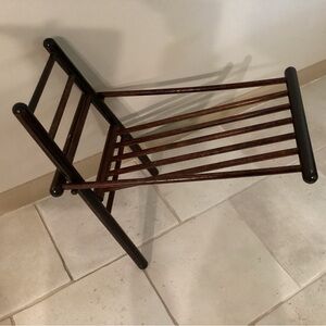 Vintage wood gout foot stool